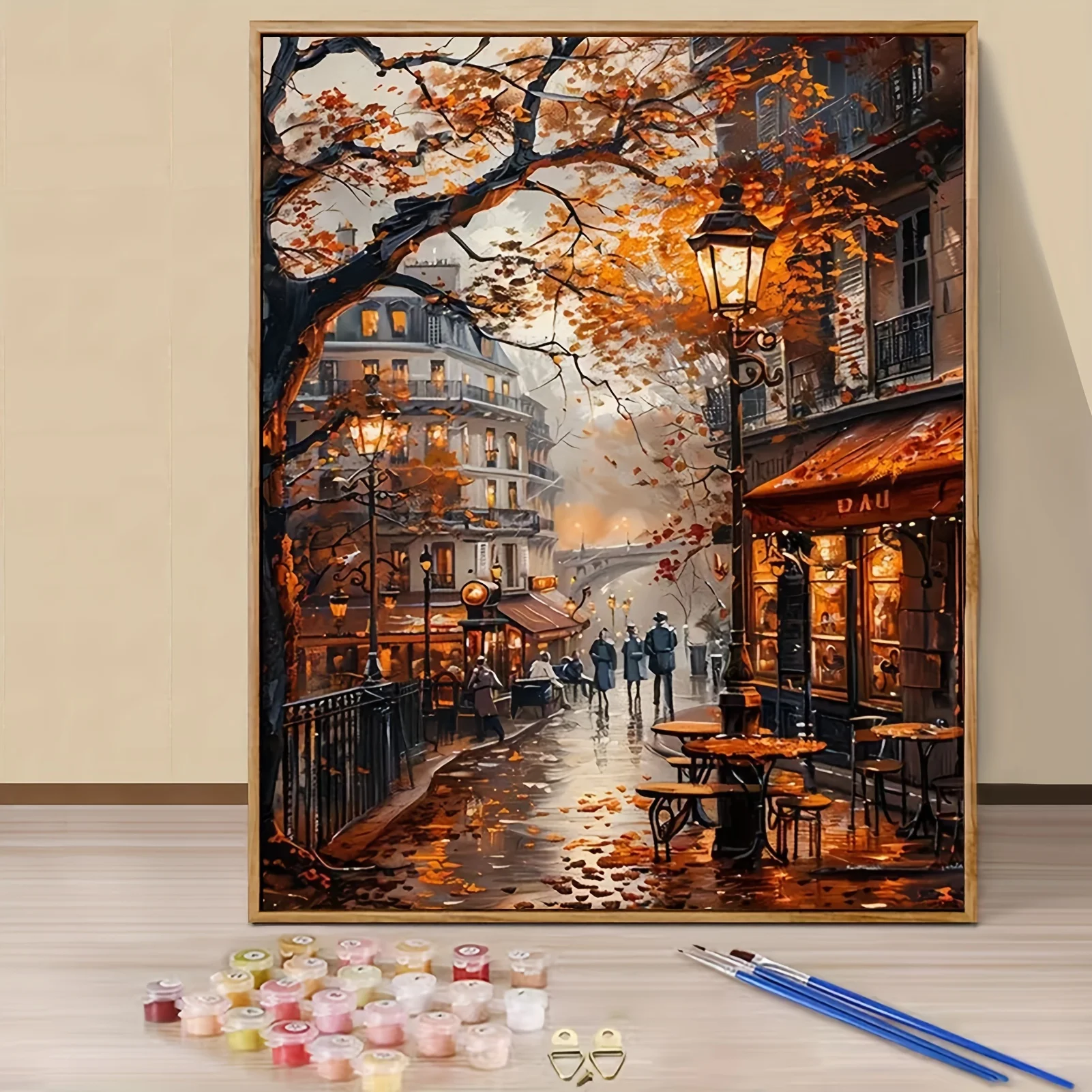Paint by Numbers Kit for Adults Beginners - 16X20In/40X50Cm Color Canvas, Easy Scenery Acrylic Painting Set - Perfect for Hom
