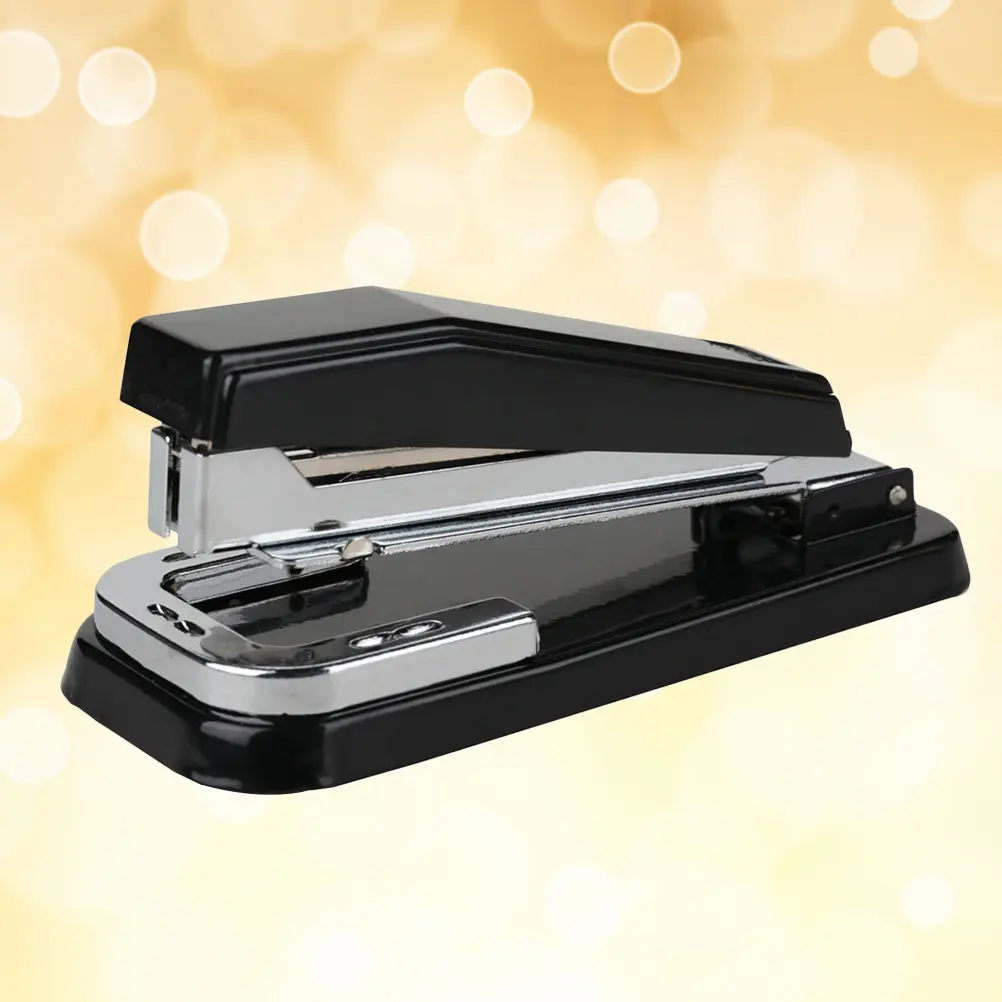 Desktop Stapler with 360 Rotation Premium Material Elegant Minimalist Design No Staples Required Office School Home Workspace