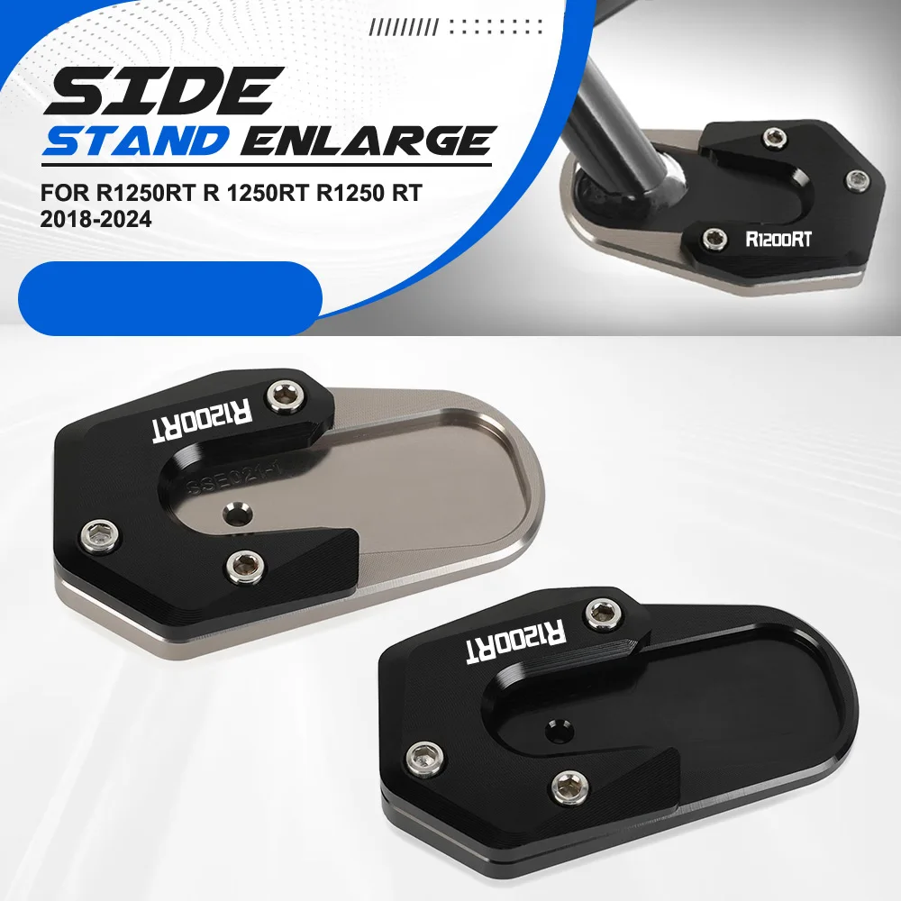For BMW R1250RT R 1250RT R1250 RT 2018-2024 Kickstand Foot Side Stand Extension Pad Cover Protector R1200RT R 1200RT R1250 RT