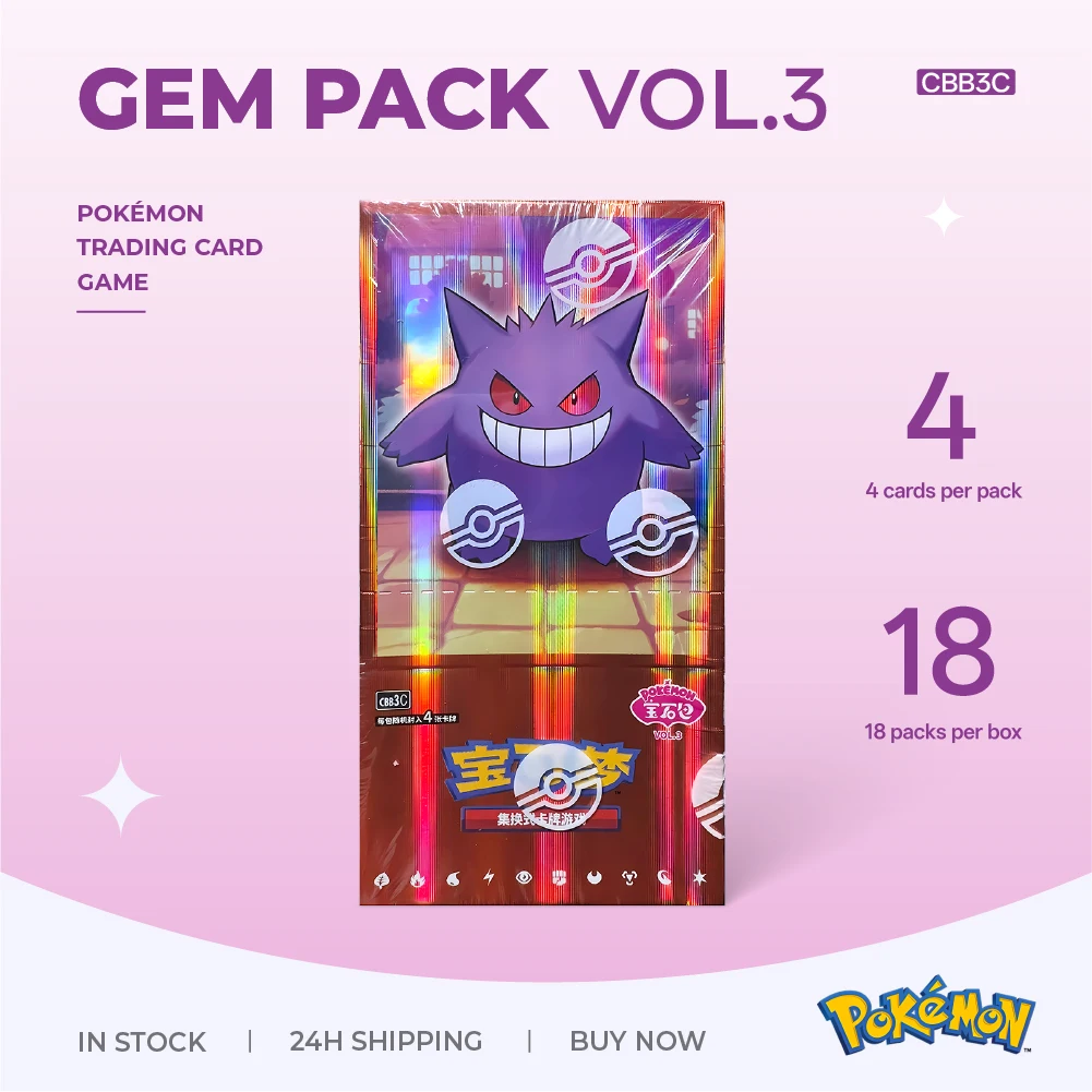 

In Stock 100% Original Chinese Pokemon PTCG Booster Pack Cards Scarlet & Violet Gem Pack Vol.1 Vol.2-5 151 Collection Kids Gift