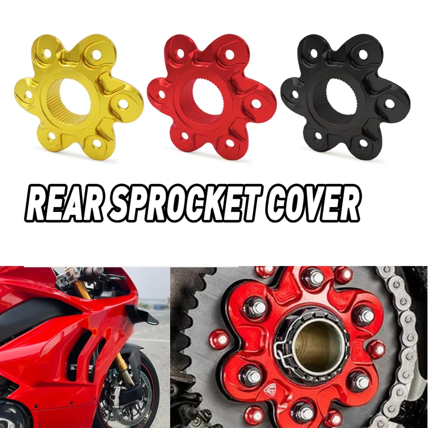 

High Quality Rear Gear Cover For Ducati 939 1098 1198 1199 1299 Panigale XDiavel U Motorcycle Rear Sprocket Cover
