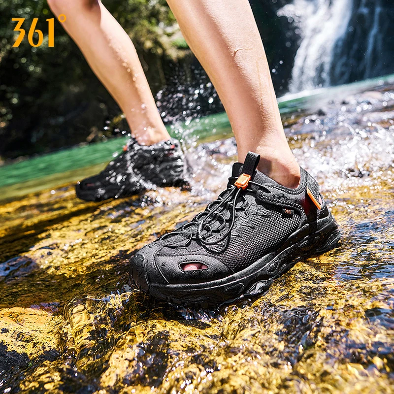 

361 Degrees Men's Catfish-canyoning Shoes 2.5 Summer Air Mesh Breathable Anti-slip Outdoor Walking Fishing Male Sandal 672623303