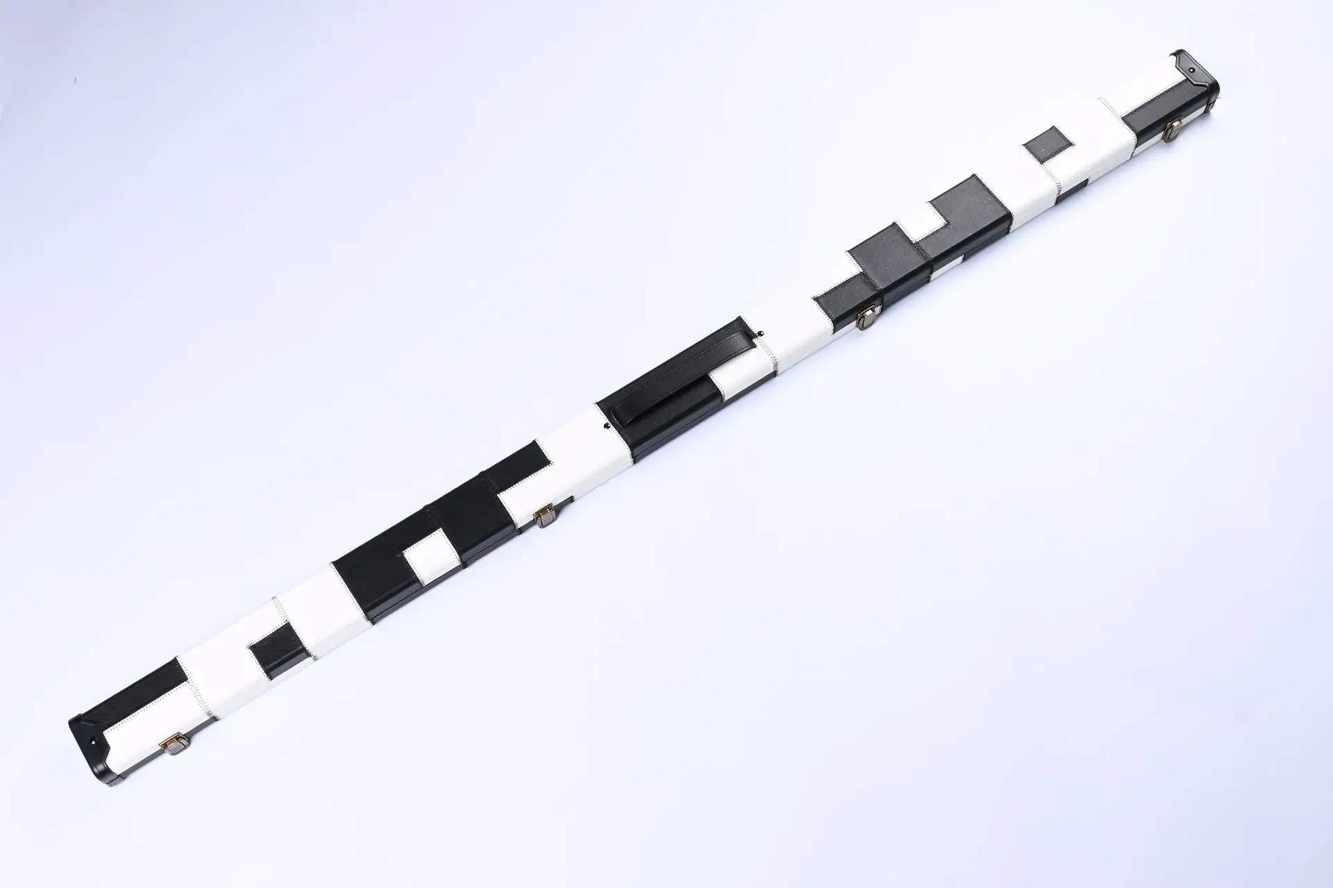 Factory Price PU Leather 2 Slots One Piece Straight Billiard Snooker Cue Stick Case for Sale