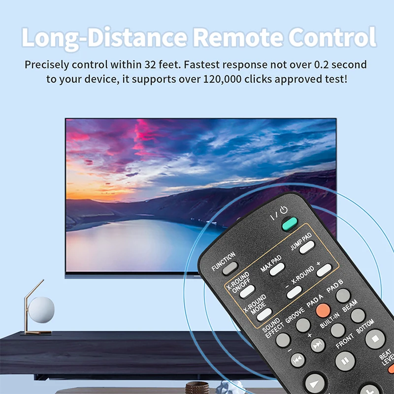 RM-AMU007 Remote Control For Sony Mini Hi-Fi Component System FST-ZUX9 LBT-ZUX9 LBT-ZUX10D HCD-ZUX9 HCD-ZUX10D SS-ZUX9 SS-CT10D