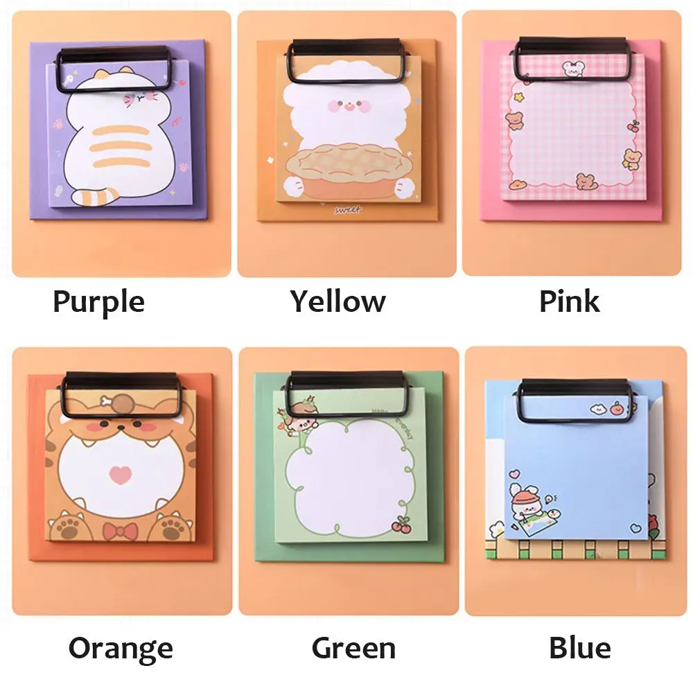 Sticky Notes Memo Pads com área de transferência, Escrevendo Pads, Papelaria Office, Message Note, Work Planner Stickers