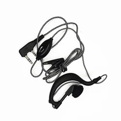 Baofeng-K5 워키토키 이어폰, 유선 햄 라디오, 2 핀, Baofeng UV5R, UV17, UV13PRO 용 헤드셋