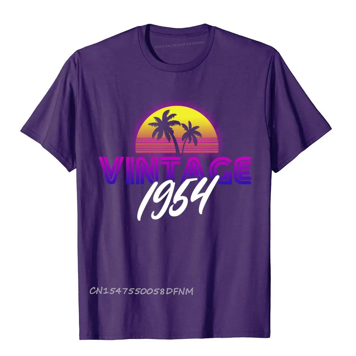 Retrowave Vintage 1954 Birthday Gift Printed On Premium Cotton Men Tees Custom Plain T Shirts