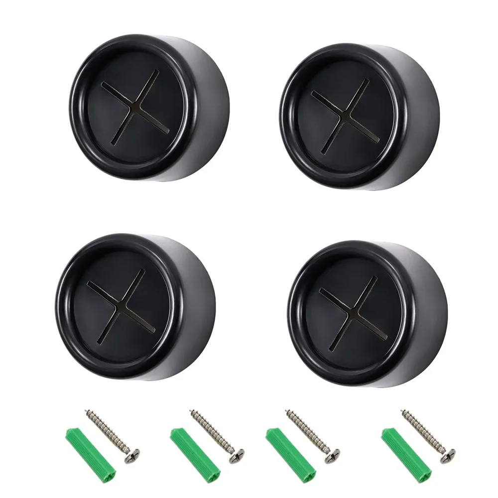 

4 pieces Round Dishcloth Clip Self Adhesive Wall Mounted Towel Plug Holder No Punching Space Saving