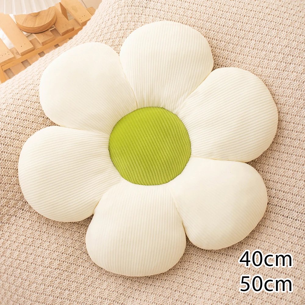 40/50cm Stuffed Six Petal Flower Cushion Girly Room Decor Sunflower Pillow Bay Window Pink Flower Sit Bedroom Seat Pillow