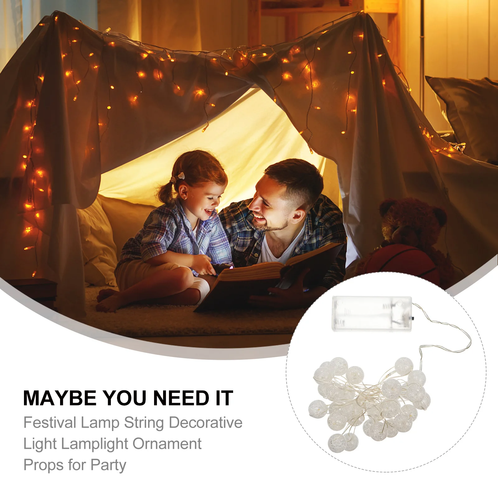 أضواء سلسلة LED غلوب كراكل الكرة الجنية أضواء الدافئة الأبيض الإضاءة للداخلية في الهواء الطلق حفل زفاف عيد الميلاد