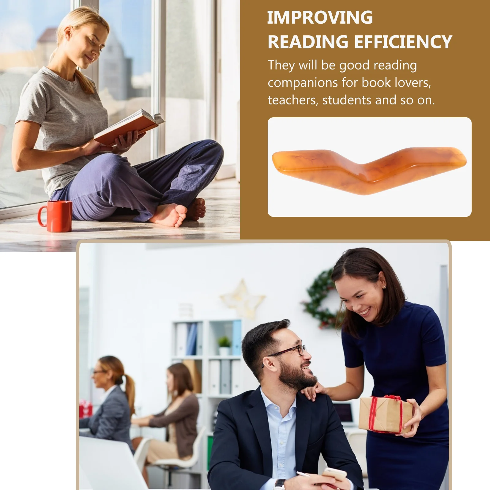 Pomoc w czytaniu Książka Uchwyt na kciuk Znaczniki stron Zakładki Stojak na dokumenty Log na akcesoria do łóżka Dziecko