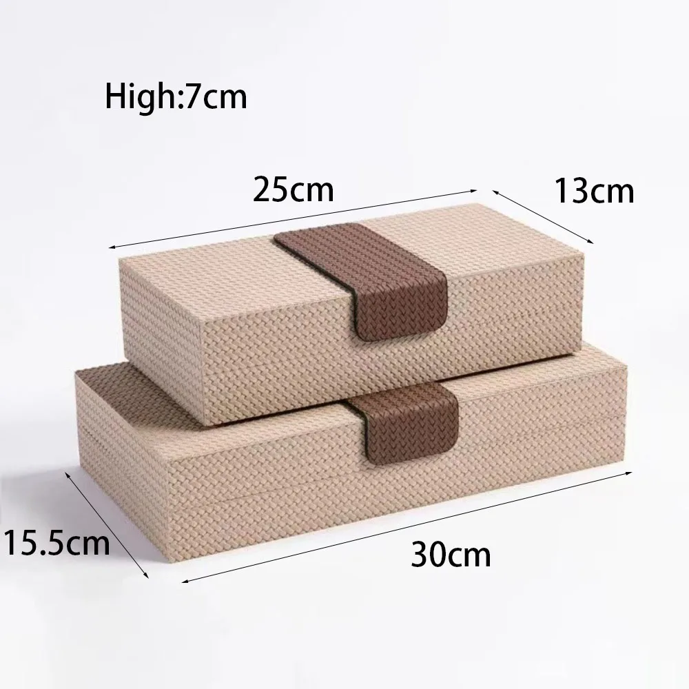 Leather Jewelry Box To Store European Style Wooden Frame Multi Functional Luxury Jewelry Box Organizer Storage Packaging Gifts