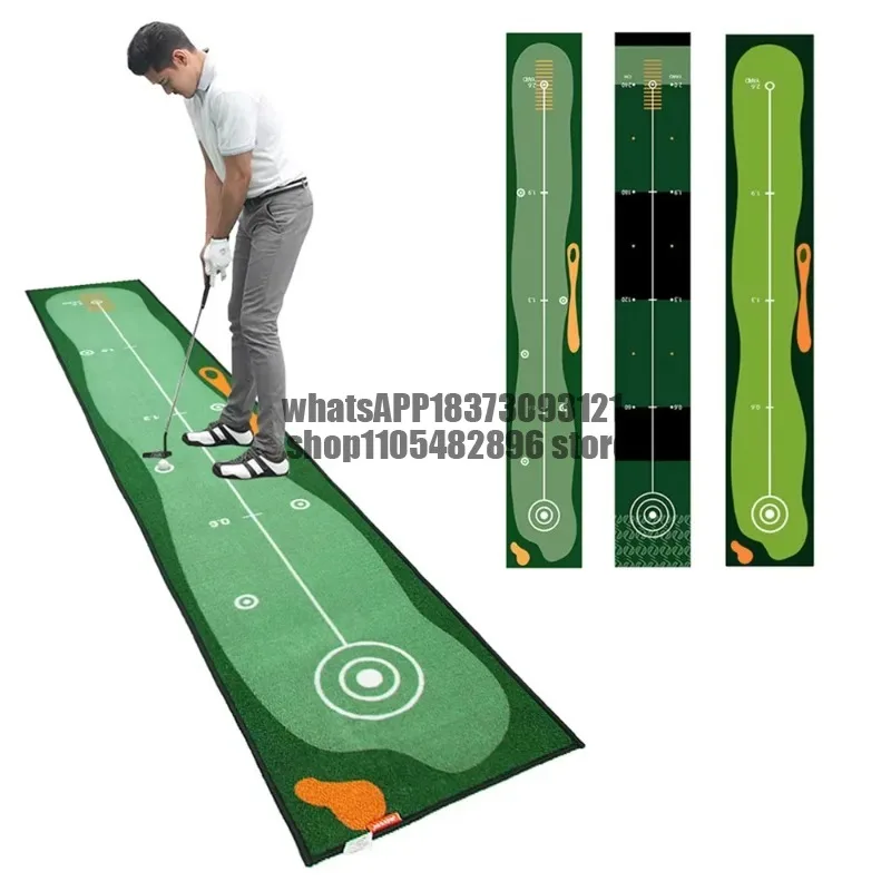 Golf Putting Carpet 50X300cm Golf Mat Lightweight Golf Training Pads Portable Putter Practice Indoor Outdoor Golf Sports