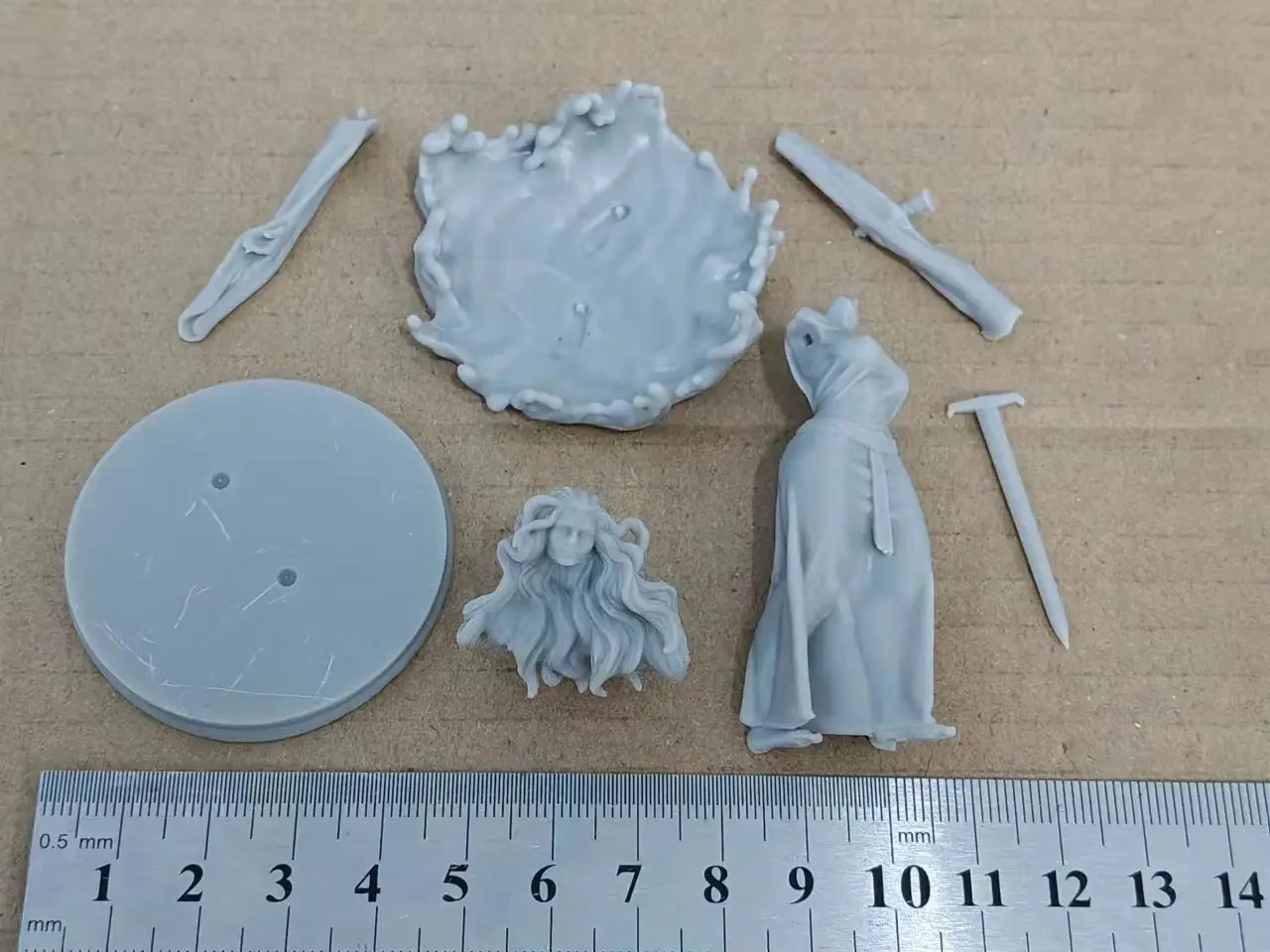 Figura de resina a escala 1/24, señora del lago Nsfw, Kit de modelo de dos versiones DIY, escultura sin pintar, juguete ﻿