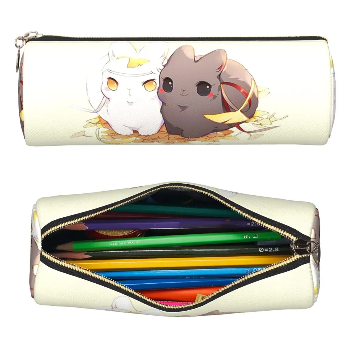 Пеналы-цилиндры Untamed Mdgz Wangxian Bunnies Mo Dao Zu Shi для ручек и карандашей, сумка для канцелярских принадлежностей для студентов