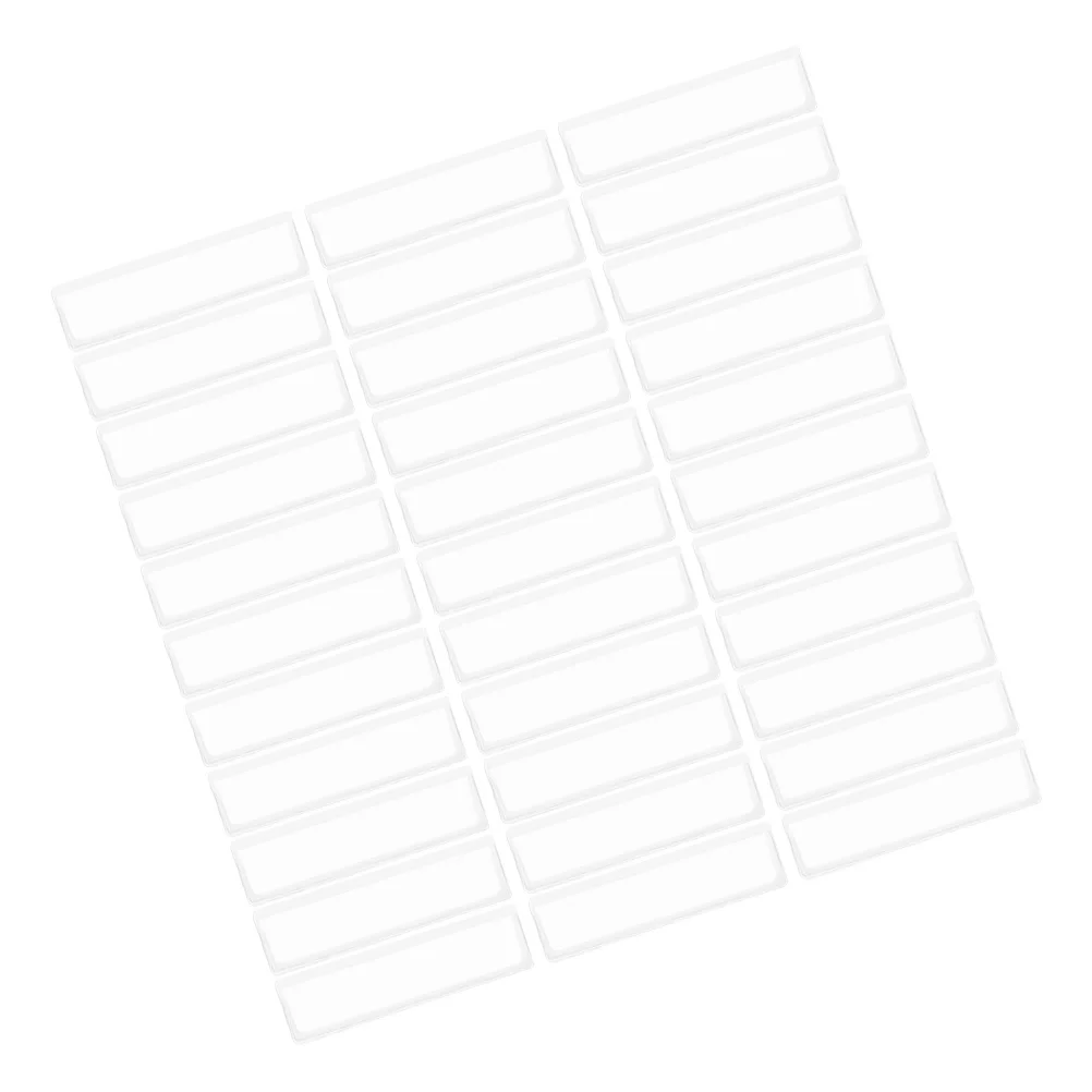 

50 шт. самоклеящиеся карманы для этикеток, прозрачные пластиковые держатели для карточек для офиса, школьные контейнеры для хранения, полки, ящики, органайзеры