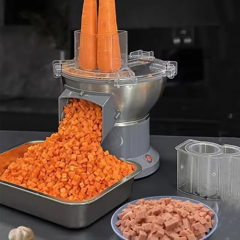 2026 Latest Multifunctional Vegetable Dicing Machine for Carrot Potato Onion Cabbage Commercial Electric Slicer Cutter 110V