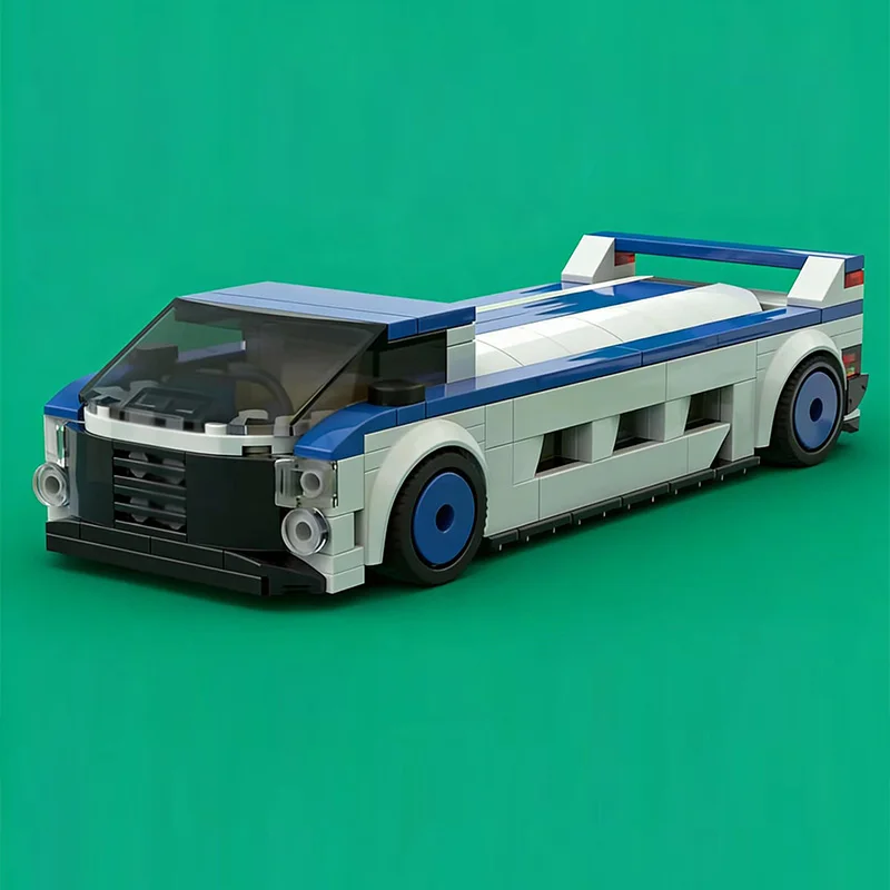 Snelheid Racewagen Model MOC Bouwstenen Klassieke 166PM Sedan Modulaire Technologie Kinderen Vakantie Geschenken Monteren Speelgoed Pak