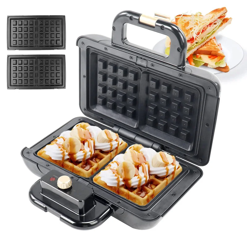 

Waffle Maker 3 in 1 Waffle Maker Waffle Maker With Interchangeable Plates