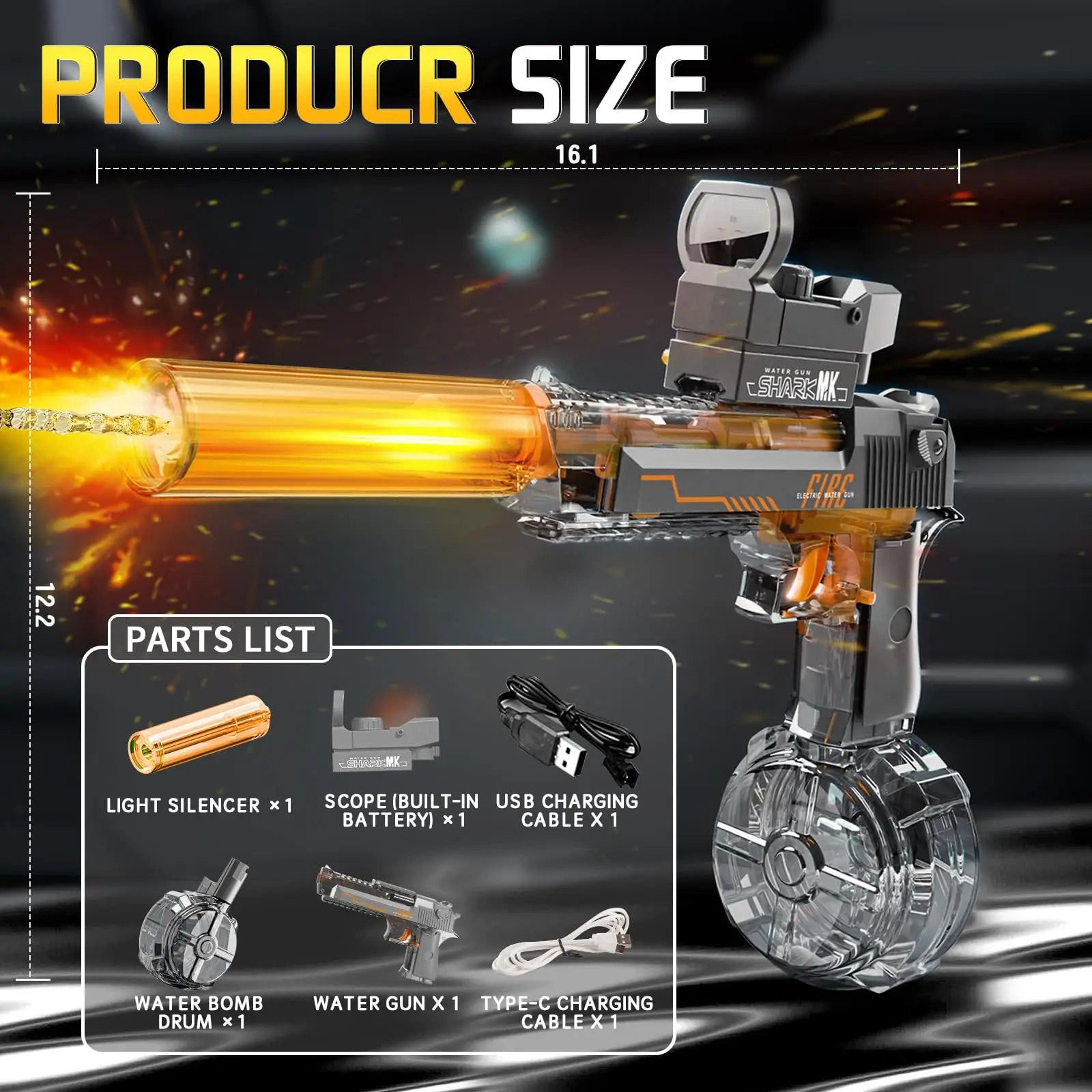Pistola poderosa de armas de esguicho para adultos e crianças, pistola de blaster de água automática, brinquedos de verão ao ar livre para festa na praia na piscina