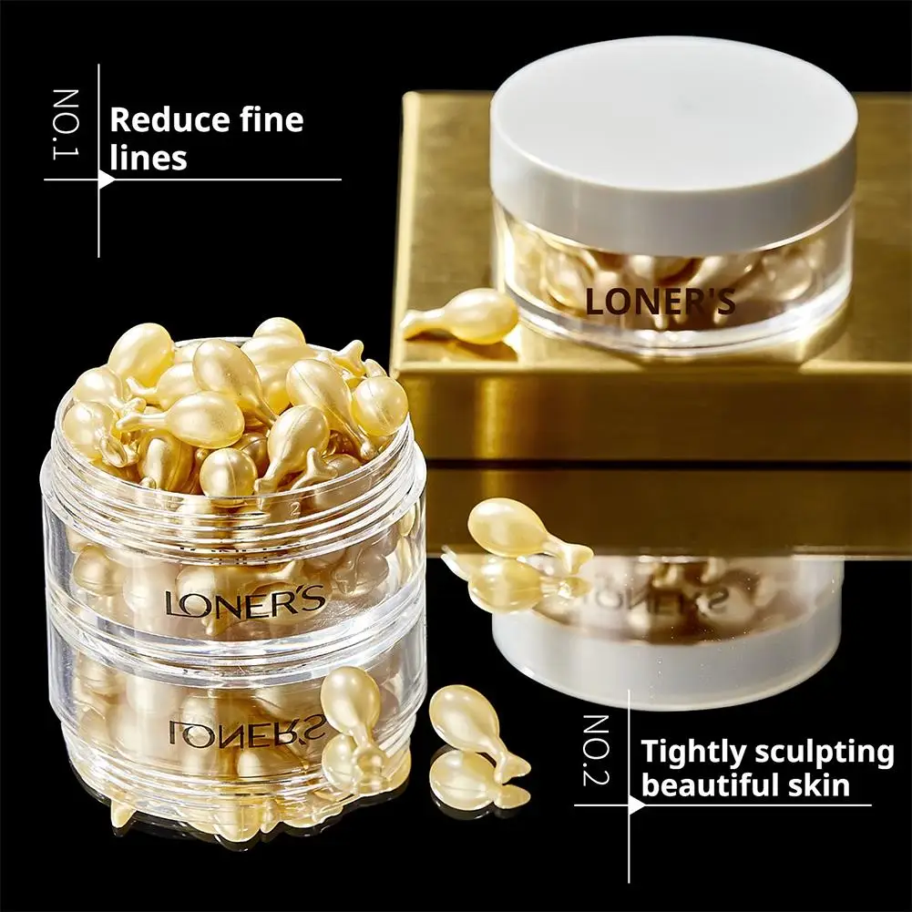 30/100Pcs Hyaluronic Acid Capsules Serum Hydrating Repair Moisturizing Essence Liquid Facial Deeply Nourishes Firming Skin Care
