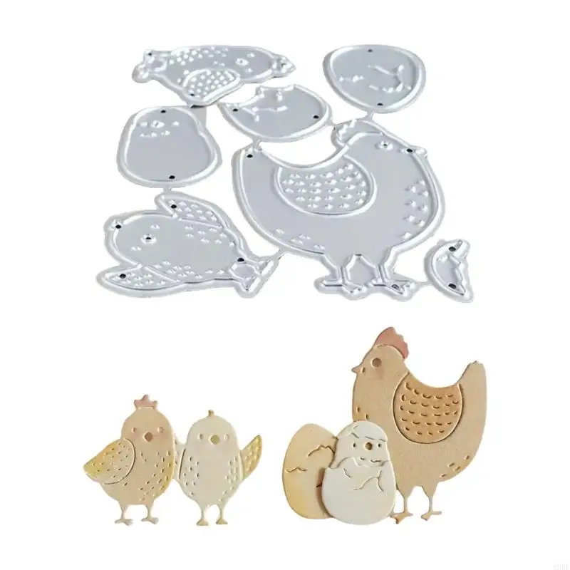 A9BF Easters Chicken Cutting Dies Carbon Steel Metal Die Cut for Paper Decoration