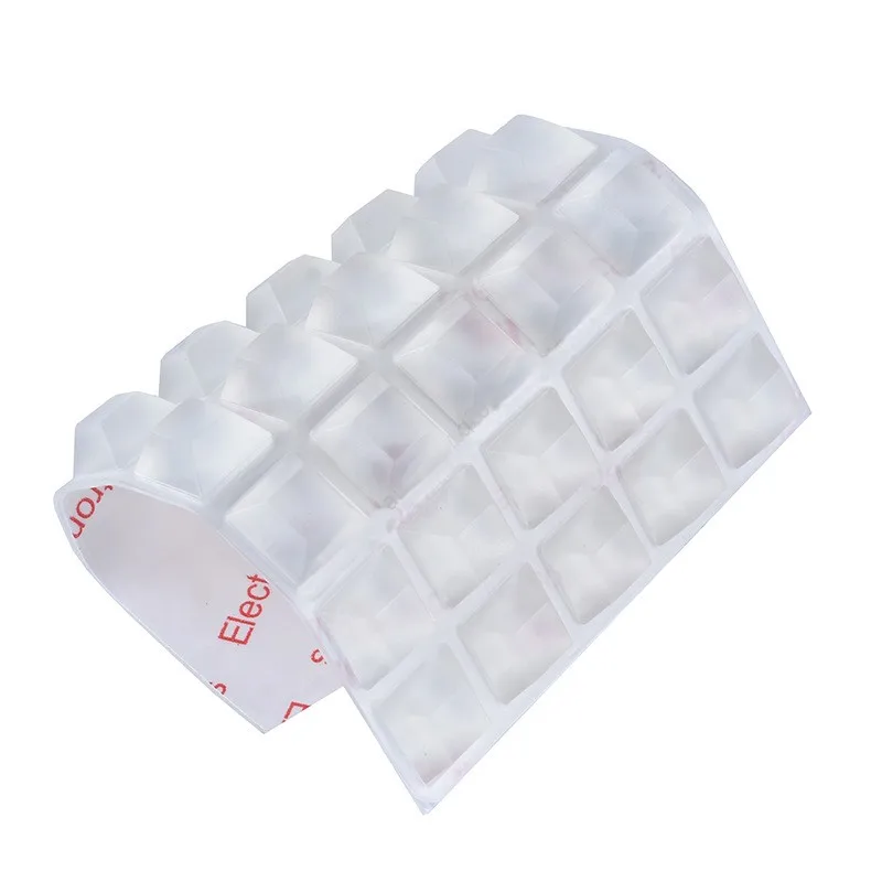 Paraurti per porta dell'armadio Cuscinetti trasparenti autoadesivi resistenti Fermaporta in silicone morbido Ammortizzatore muto Cuscino per mobili