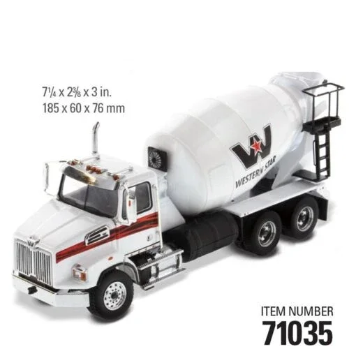 

1:50 4700 SF Concrete Mixer Truck with Drum Diecast Model