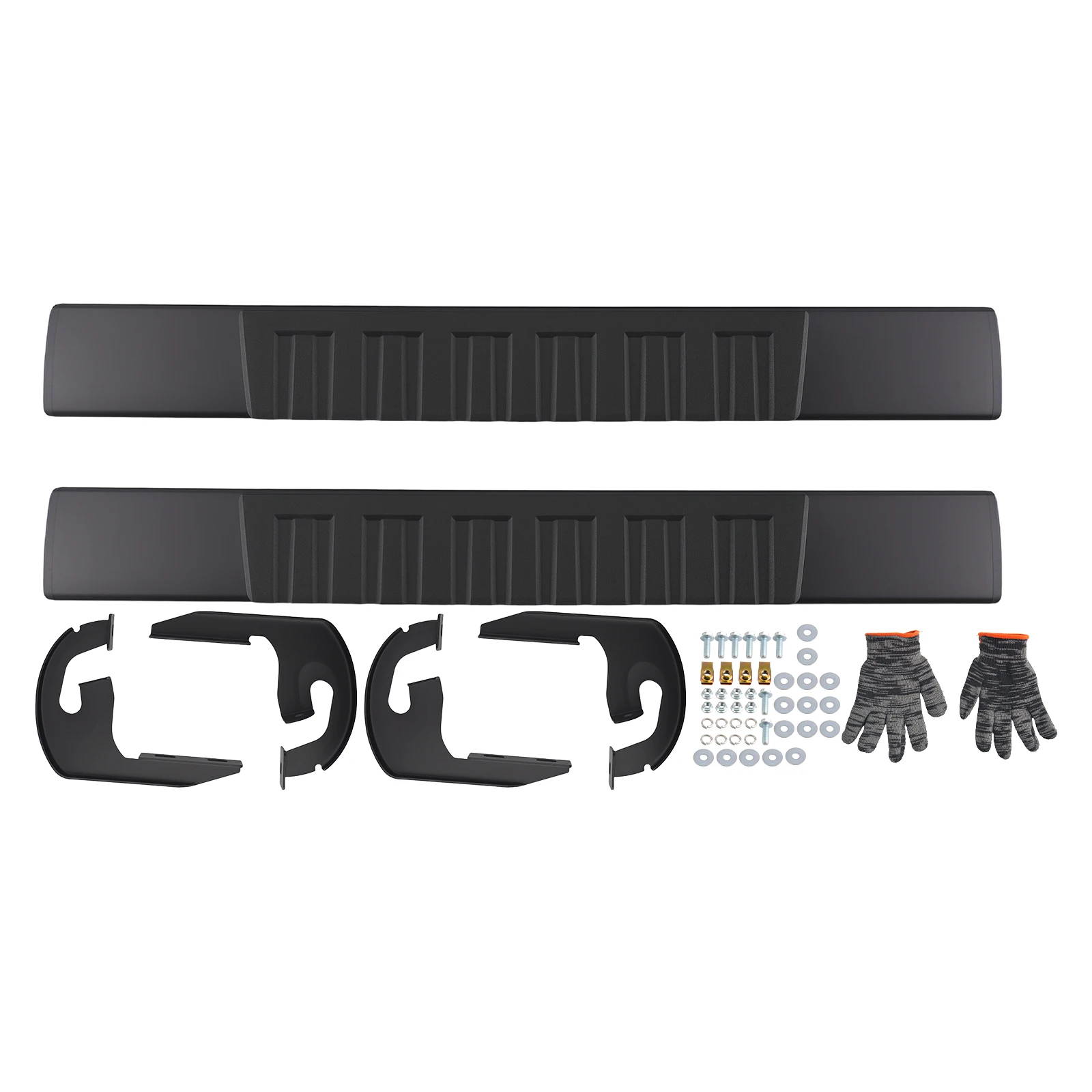 

Anti-Slip Nerf Bars Running Boards for Ford F-150 2004-2014 With Mount Kit Black