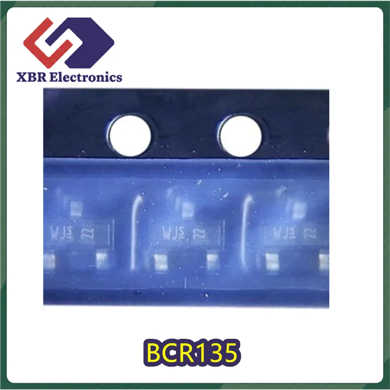 (20/50 pieces) BCR135 Silkscreen WJs SOT23 50V 100mA NPN SMD Transistor Brand New Original In Stock Fast Shipping
