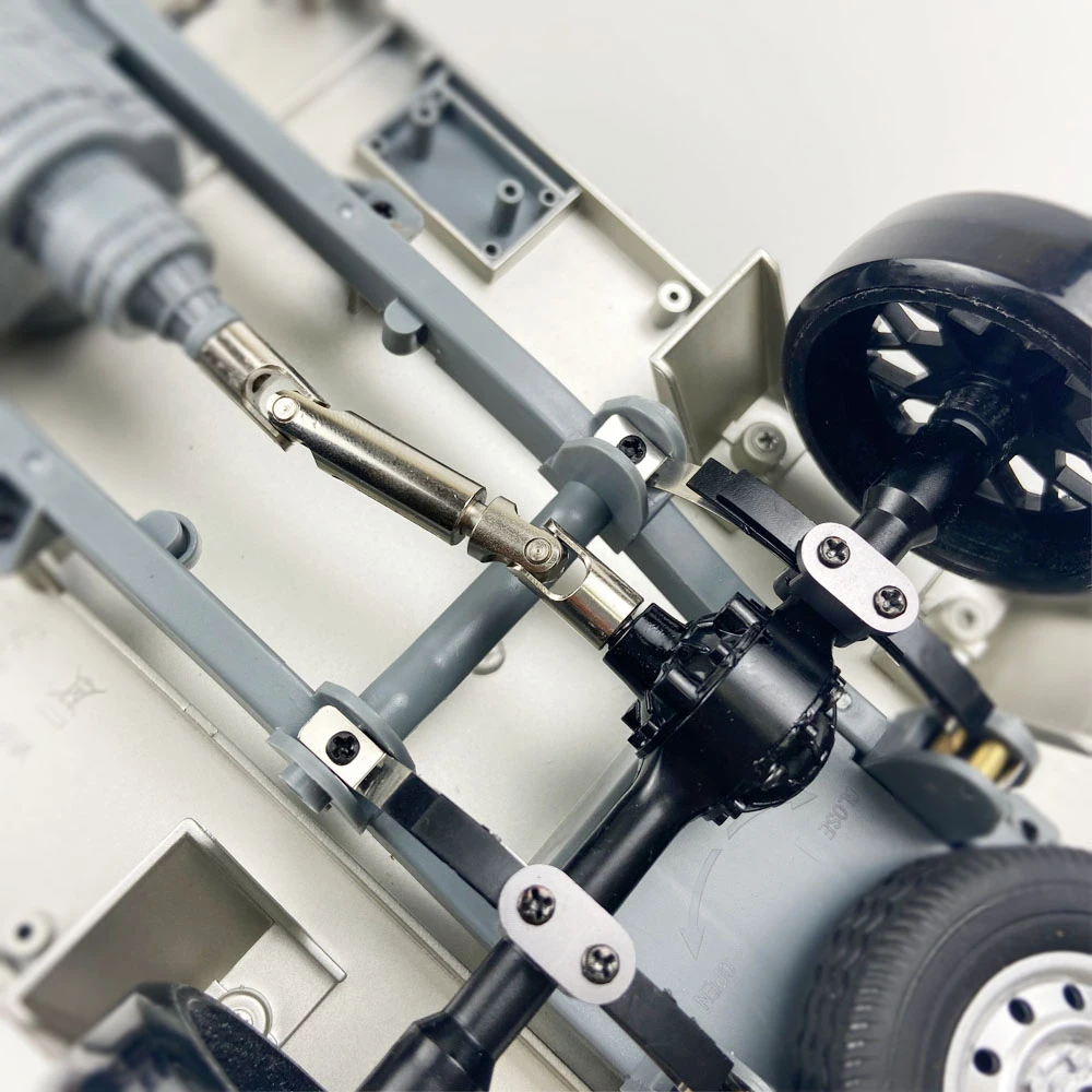 Para wpl d12 b14 b24 b16 b36 rc caminhão carro peças de atualização amortecedor folha molas suporte de montagem do assento fixo, titânio