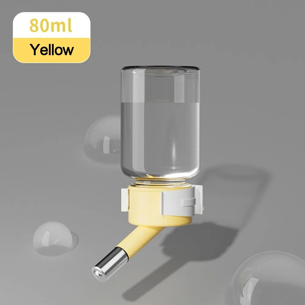 

Transparent Hamster Water Dispenser Hanging Design Leakproof Pet Waterer Bead Head Small Animals Drinking Bottle