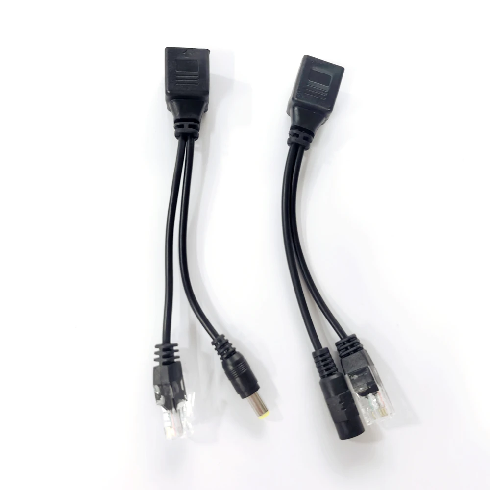 2/5/10Pairs POE Cable Passive Power Over Ethernet Adapter POE Splitter RJ45 Injector Power Supply Module 12-48v For IP Cameras