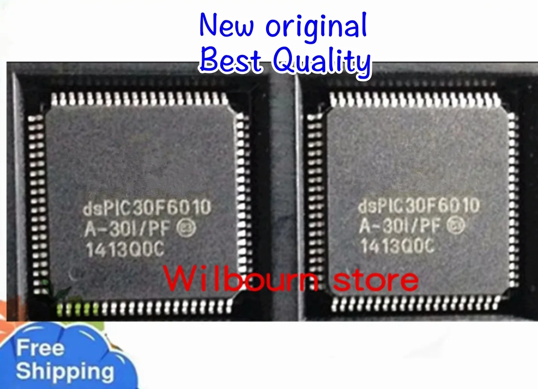 2PCS~10PCS/LOT DSPIC30F6010A-30I/PF DSPIC30F6010 A-30I/PF TQFP80 New original