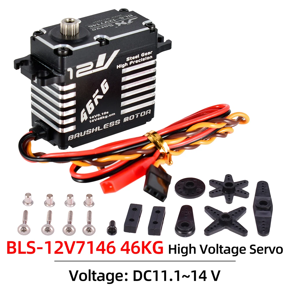 JX RC Servo Servo กันน้ำ46กก32KG เกียร์โลหะ HV Brushless ดิจิตอล Servo สำหรับ RC รถเรือหุ่นยนต์