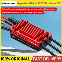 Hobbywing 120A V2 UBEC SkyWalkerBrushless ESC with Backpropulsion Adopting a 32-bit control core, operating at a frequency of up