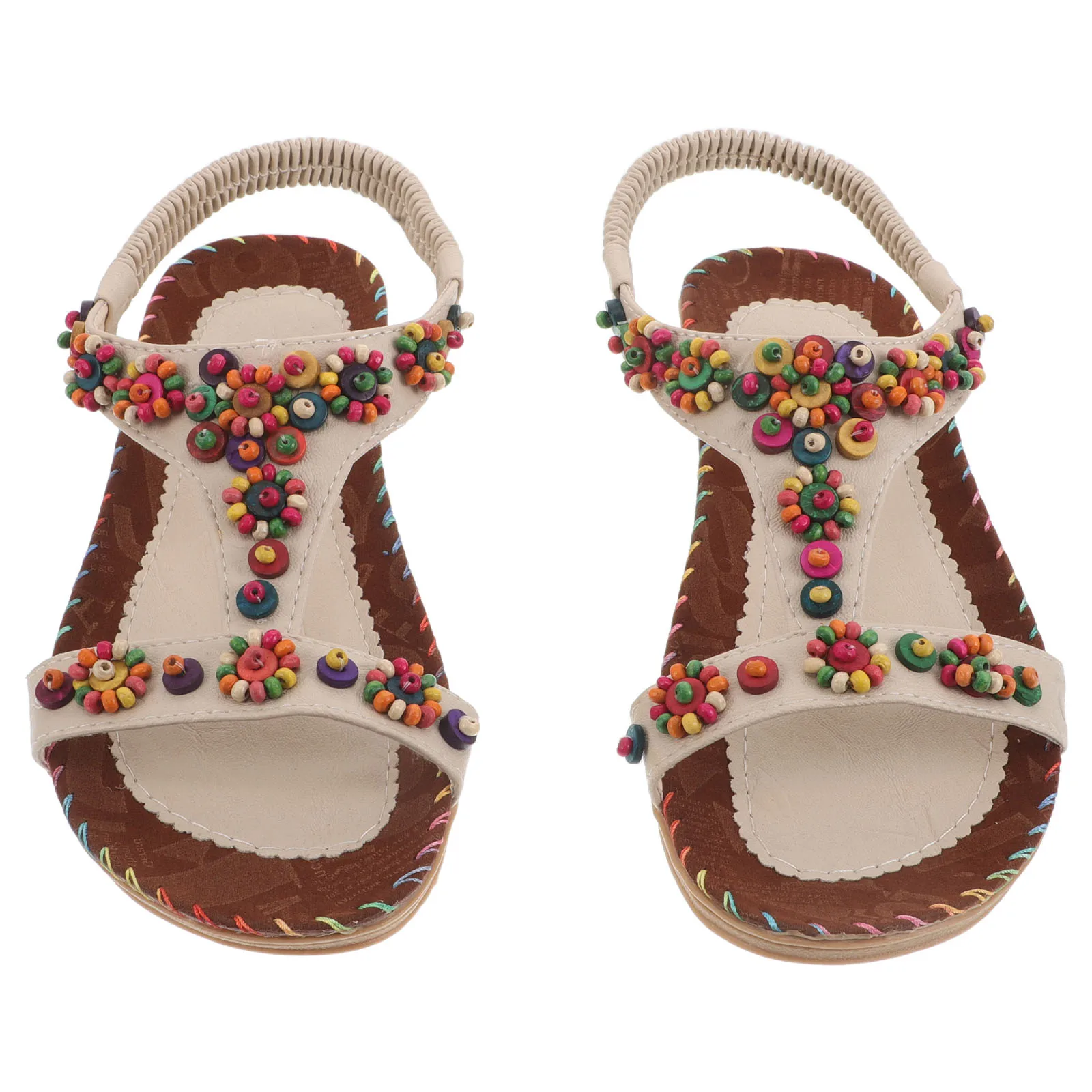 

Сандалии в этническом стиле с ремешком на щиколотке, нарядные женские туфли в стиле бохо в богемном стиле, пляжные удобные туфли из искусственной кожи для летних каникул