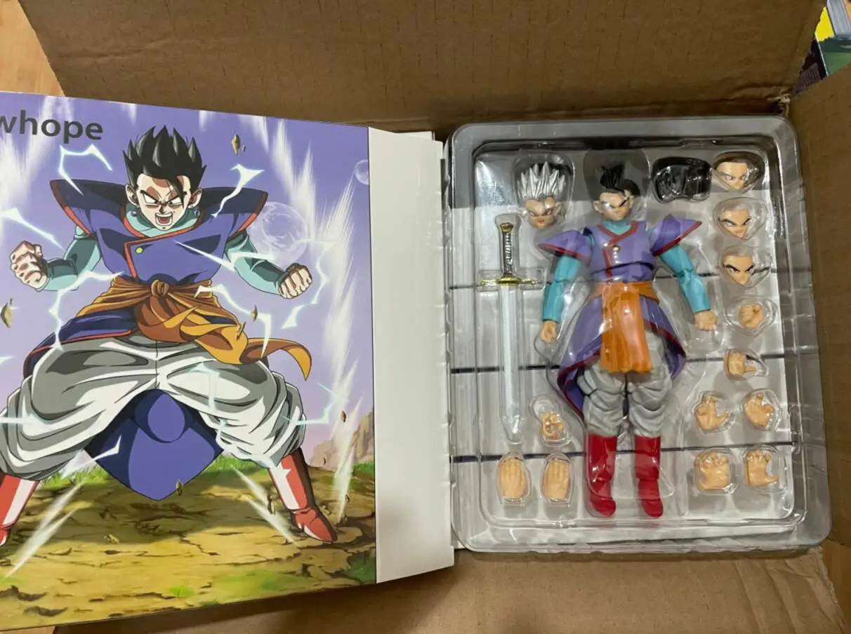 In Stock Newhope Anime Dragon Ball Z Theatrical Version Of The World King God Shf Son Gohan Movable Model Toys Ornament Gifts