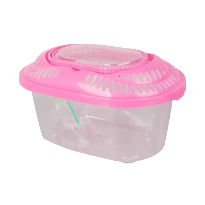 D1 D2 D3 Turtle Tank with Lid Plastic Tank for Turtle Keeping Desktop Brazilian Turtle Box Villa with Steps for Turtles