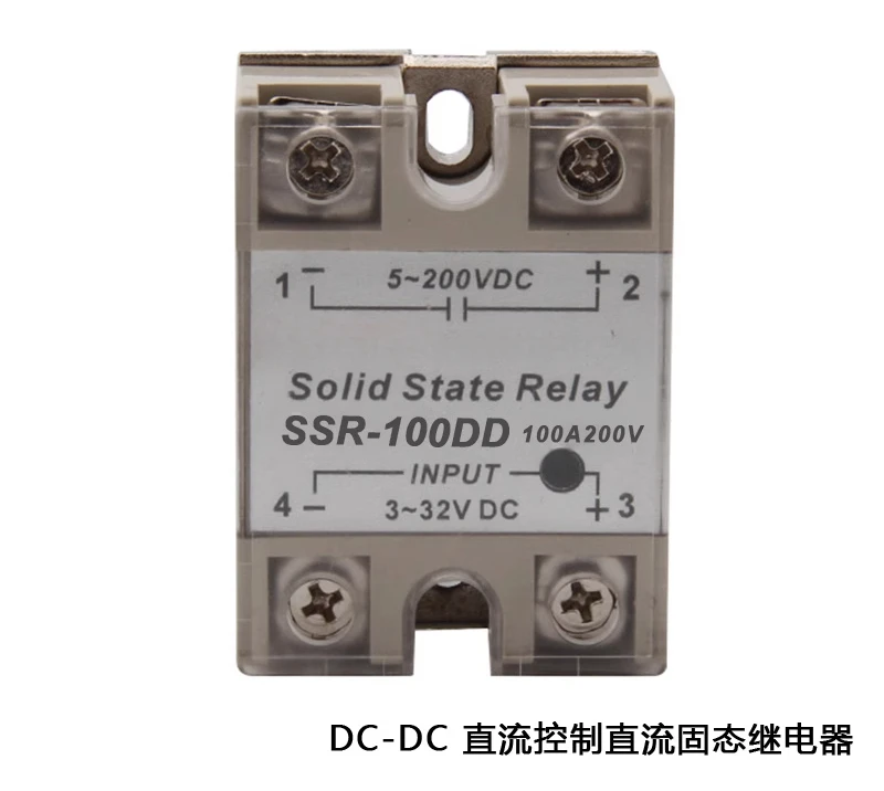

Твердотельное реле постоянного тока 100 А, белый корпус SSR-100DD Модель FOTEK Yangming