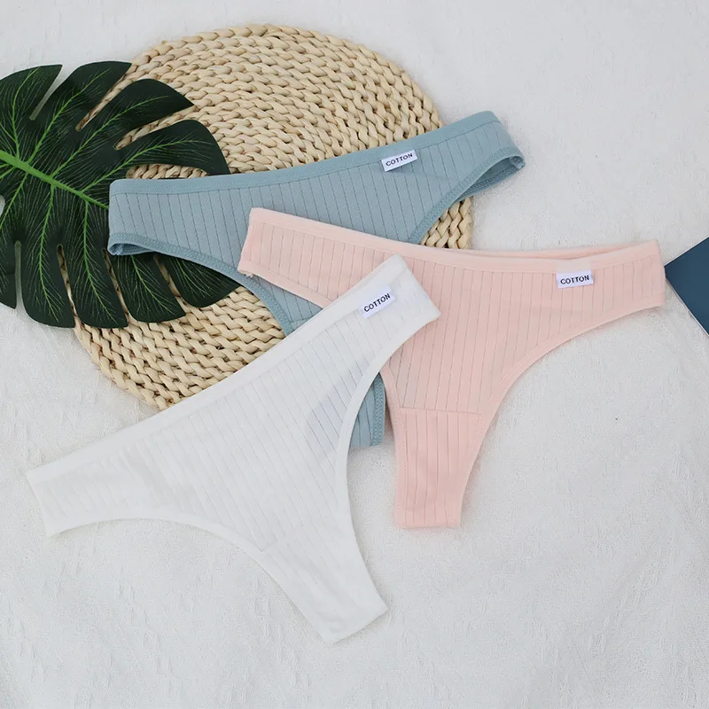 6pcs Cotton Thong Pants for Women with Low Waist Sexy Invisible and Traceless Temptation T-shirts image 4