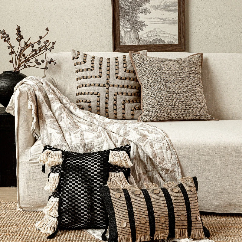 30X50/45X45/50X50CM Mika Throw Pillow Cover Light Luxury Medieval Stamping Waist Cushion Cover Decor Home Decorative Pillowcase