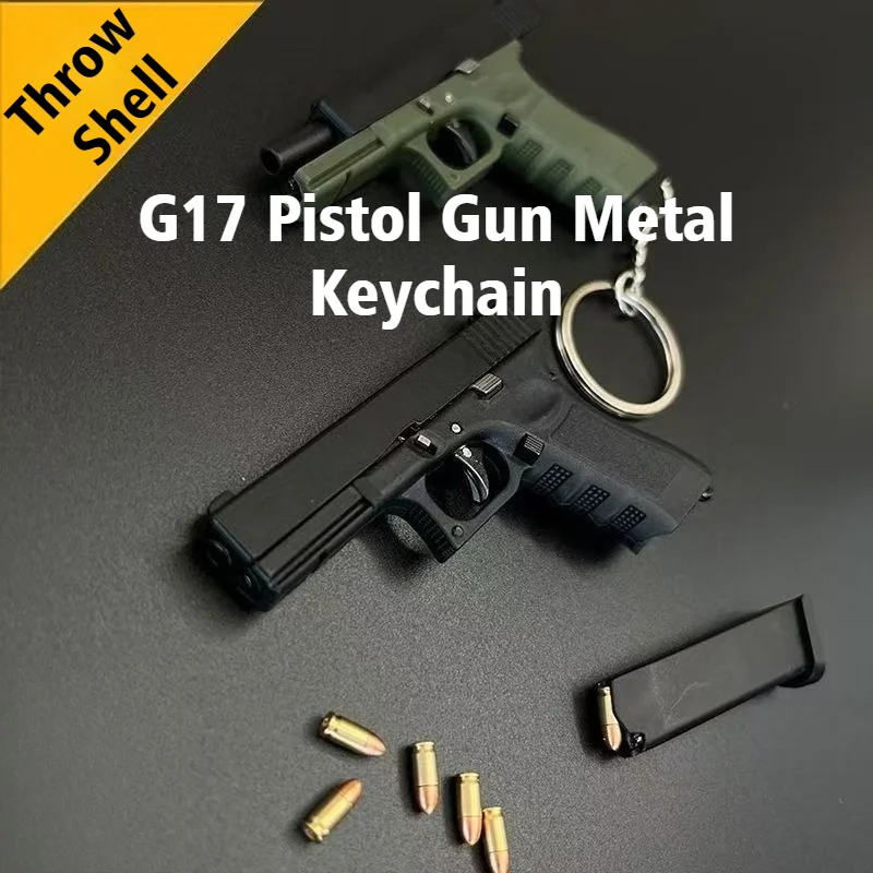 

2026 New Alloy Empire 1:3 Throw Shell G17 Pistol Gun Metal Keychain Gifts Toys Ornament Decoration Crafts Figurines & Miniatures