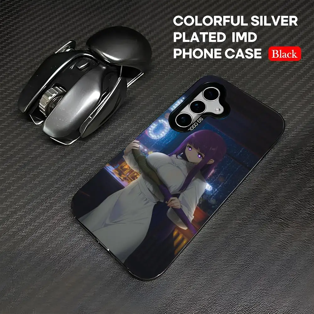 Anime Girls Fern Sousou No Frieren Phone Case Celulares S25 Case IMD Colorful Phone Case Silver Cover Suitable For Amsung Galax