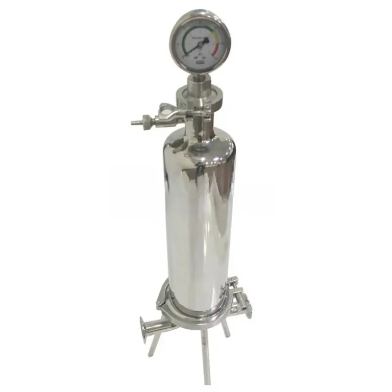 Grado alimenticio 304 o 316 10 "20" 30 "núcleo bebida líquida jugo vino cerveza cartucho filtro carcasa de filtro de acero inoxidable
