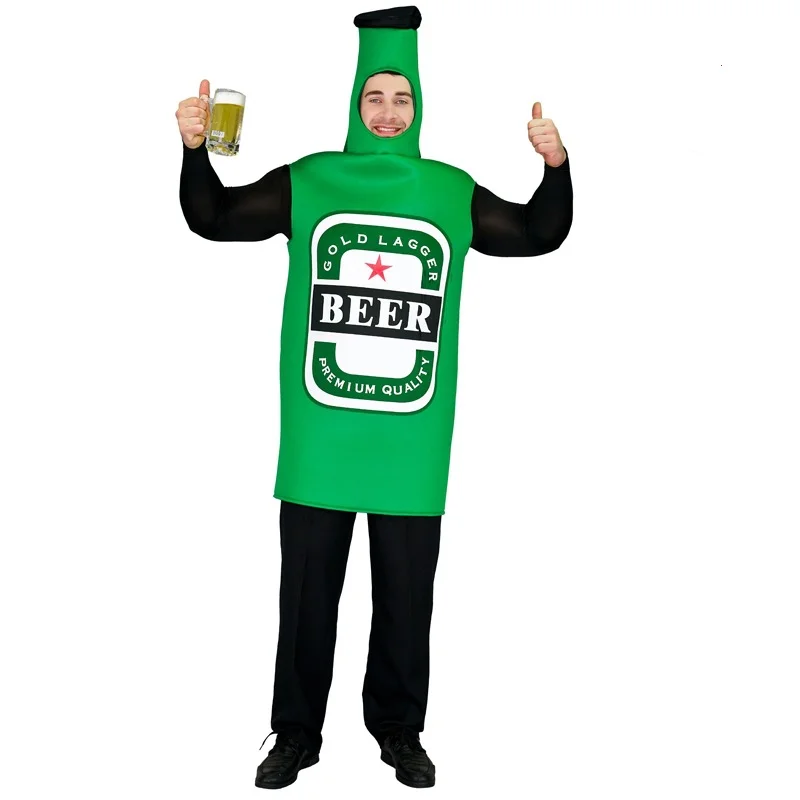 

Adult Men's Beer Festival Party Funny Beer Bottle Combo Halloween Costume