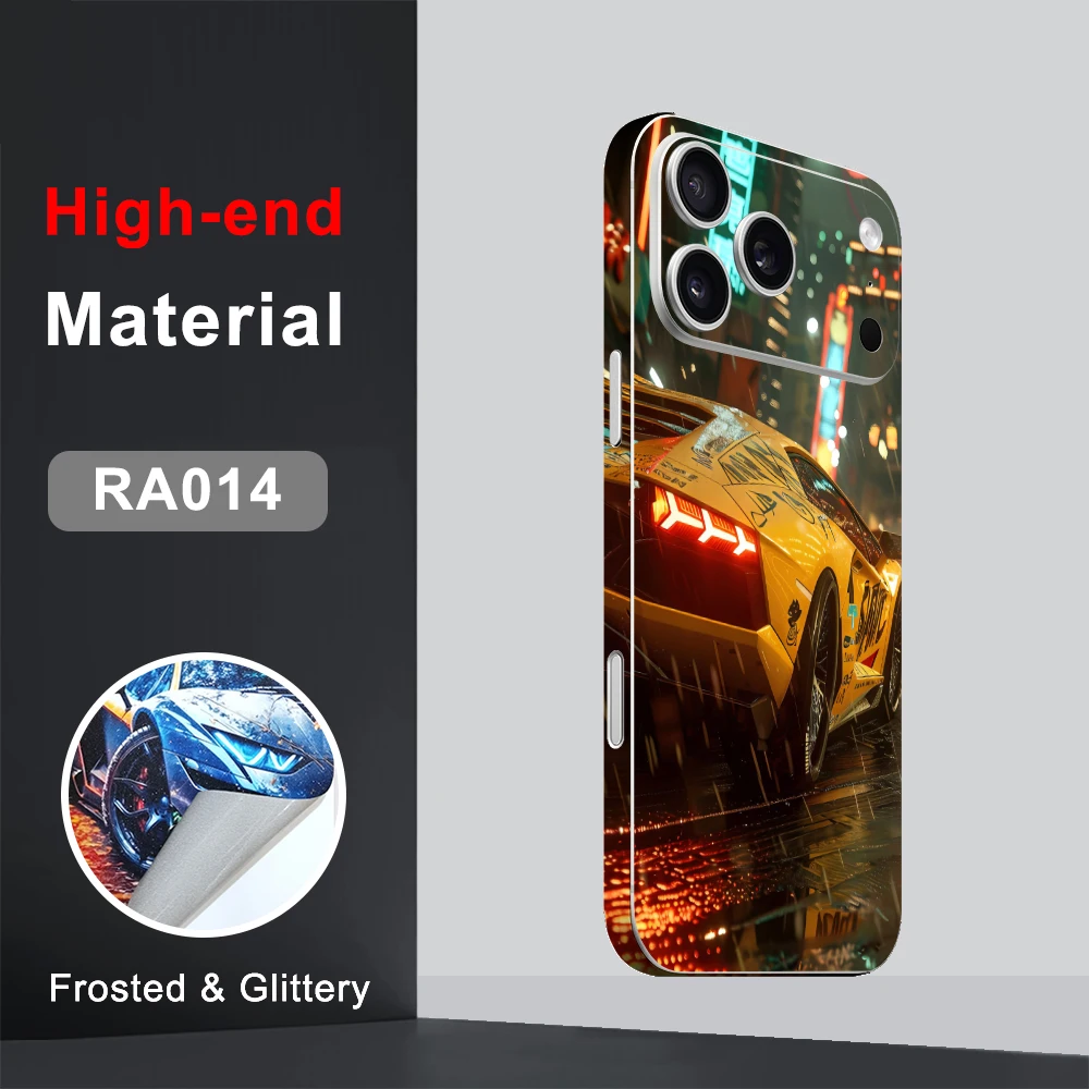 CASEKiTTY الجلد الخلفي فيلم آيفون 17 16 برو ماكس ملصق 16e الهواء 15 14 زائد 13 ملصق حماية صغير التفاف الجانب الإطار حامي