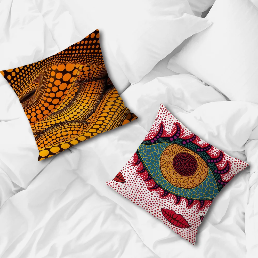 Y-Yayoi K-Kusama Art cushion cover Home Room Sofa living Coffee Shop Car PillowCover Office