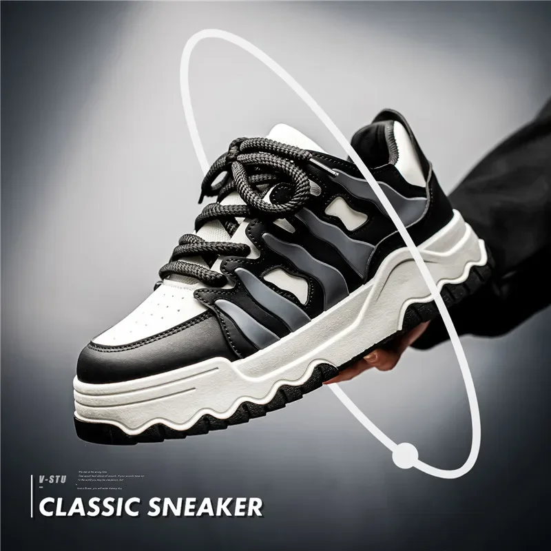 

New Exquisite Men's Sneakers Fashion Trend Casual Board Shoes for Youth and Students Lightweight and Breathable Running Shoes