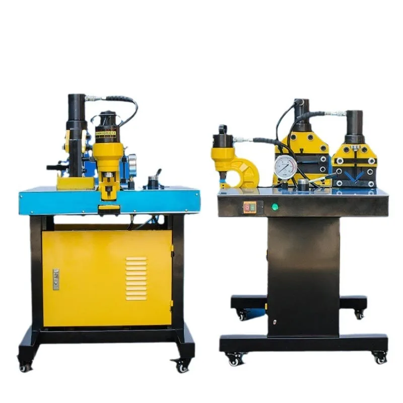 

Multifunctional busbar processing machine Flange punching shearing cutting machine Angle steel cutting machine Hydraulic
